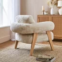 Brynn Supersoft Faux Fur Accent Chair - thumbnail 2