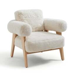 Brynn Supersoft Faux Fur Accent Chair - thumbnail 6