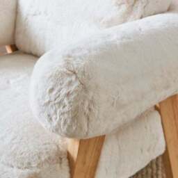 Brynn Supersoft Faux Fur Accent Chair - thumbnail 4
