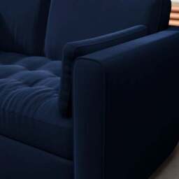 Zoe II Velvet 2 Seater Sofa - thumbnail 4