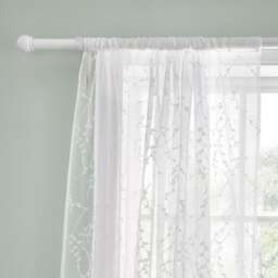Belle Embroidery Slot Top Voile Pair