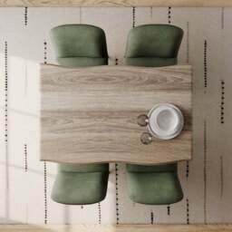Ezra II 4 Seater Compact Rectangular Dining Table - thumbnail 2