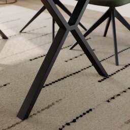 Ezra II 4 Seater Compact Rectangular Dining Table - thumbnail 4