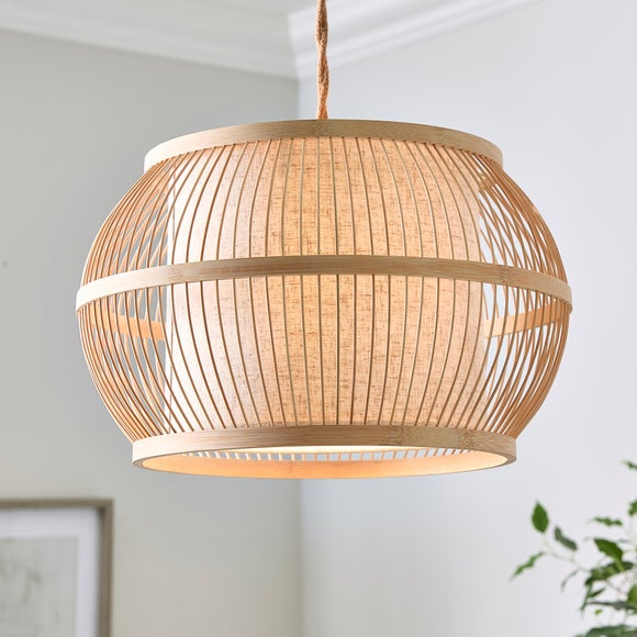Kiva Bamboo Easy Fit Wide Pendant Shade - image 1