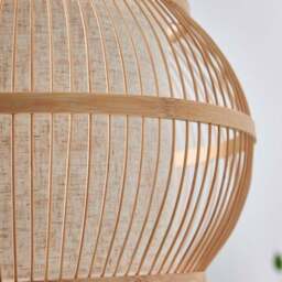 Kiva Bamboo Easy Fit Wide Pendant Shade - thumbnail 3