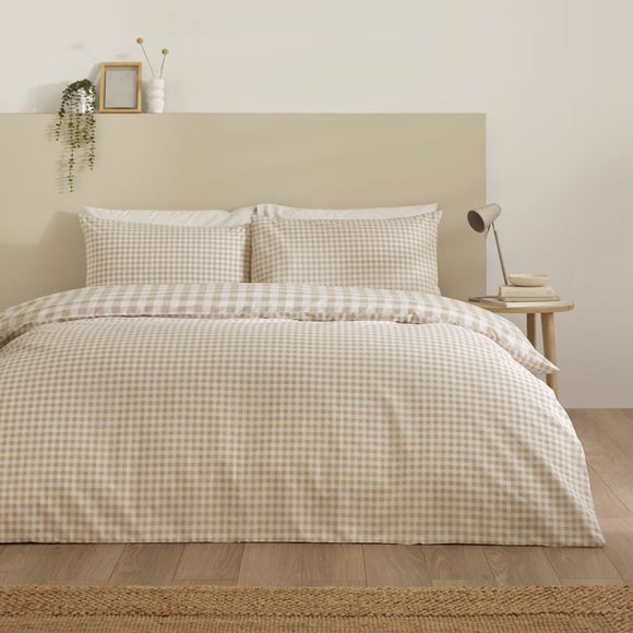 Catherine Lansfield Bamford Gingham Check Polycotton Duvet Cover & Pillowcase Set - image 1
