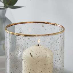Recycled Glass Hurricane Candle Holder - thumbnail 2