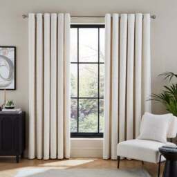 Cashton Chenille Heavyweight Eyelet Curtains - thumbnail 2