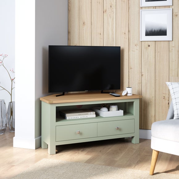 "Bromley Corner TV Unit, Oak for TVs up to 40"""