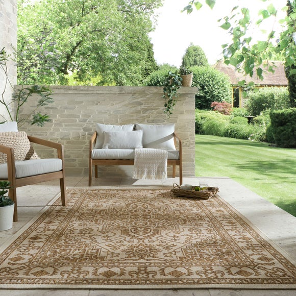 Traditional Border Indoor Outdoor Rug - image 1