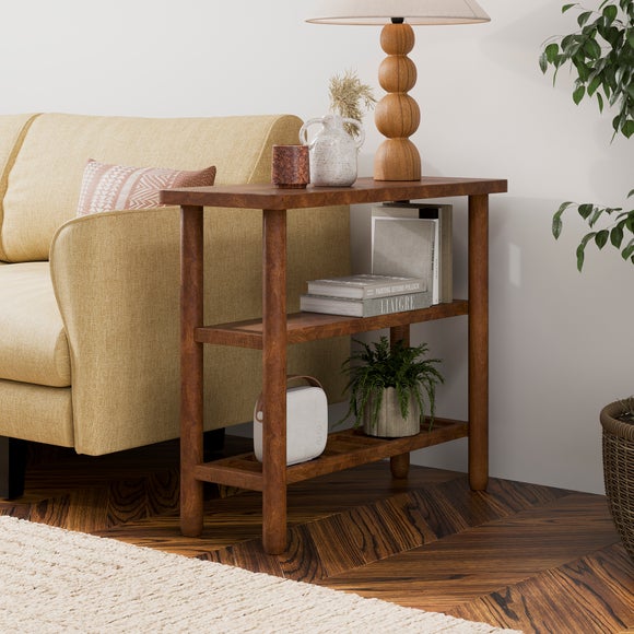 Khari Sofa Side Table, Midtone Mango Wood - image 1