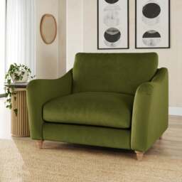 Hattie Matte Plush Velvet Snuggle Sofa - thumbnail 1