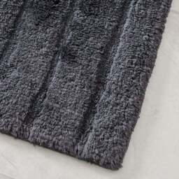 Luxury Cotton Textured Stripe Bath Mat - thumbnail 2