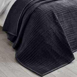 Catherine Lansfield Velvet Pinsonic Bedspread - thumbnail 1