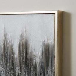 Silver Foil Abstract Framed Canvas - thumbnail 2