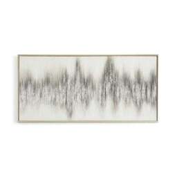 Silver Foil Abstract Framed Canvas - thumbnail 3
