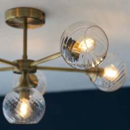 Vogue Asher 6 Light Semi Flush Ceiling Light - thumbnail 3