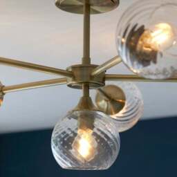 Vogue Asher 6 Light Semi Flush Ceiling Light - thumbnail 2