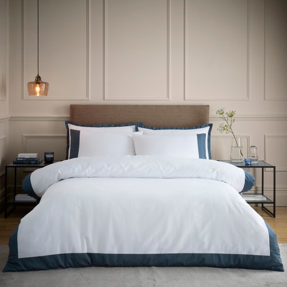 Hotel Portchester 230 Thread Count 100% Cotton Sateen Duvet Cover and Pillowcase Set - image 1