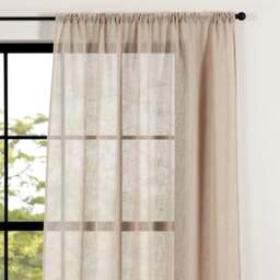 Recycled Polyester Slot Top Single Voile Panel - thumbnail 1