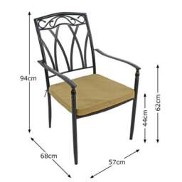 Burlington 6 Seater Dining Set with Ascot Chairs - thumbnail 4