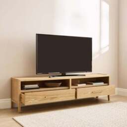 "Holden Superwide TV Unit for TVs up to 80"", Oak" - thumbnail 2