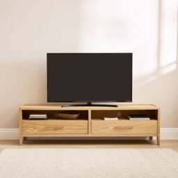 "Holden Superwide TV Unit for TVs up to 80"", Oak"