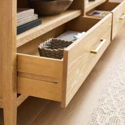 "Holden Superwide TV Unit for TVs up to 80"", Oak" - thumbnail 3