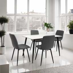 Riga Rectangular 4 Seater Dining Table - thumbnail 1