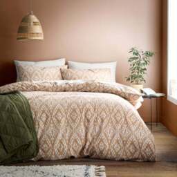 Syrah Ikat 100% Cotton Duvet Cover and Pillowcase Set - thumbnail 6