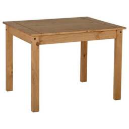 Corona 4 Seater Rectangular Dining Table with 4 Chairs, Pine - thumbnail 6