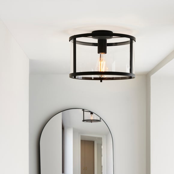 Vogue Beckett Industrial Flush Ceiling Light - image 1
