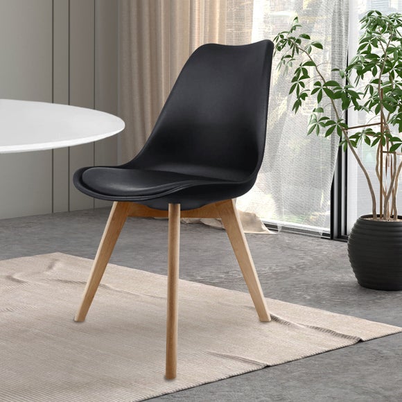 Fusion Living Soho Plastic Dining Chair with Squared Legs - image 1