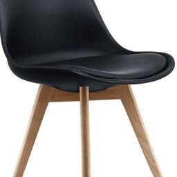 Fusion Living Soho Plastic Dining Chair with Squared Legs - thumbnail 6