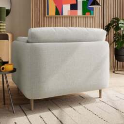 Armitage Textured Chenille Snuggle Chair - thumbnail 2