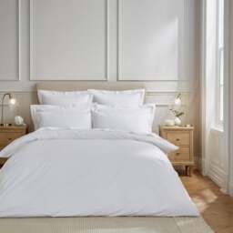 Dorma Crisp & Fresh 400 Thread Count Egyptian Cotton Percale Duvet Cover - thumbnail 1