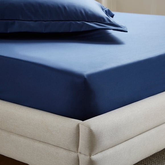 Dorma Crisp & Fresh 400 Thread Count Egyptian Cotton Percale Fitted Sheet - image 1