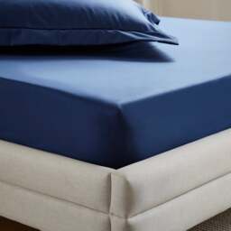 Dorma Crisp & Fresh 400 Thread Count Egyptian Cotton Percale Fitted Sheet - thumbnail 1