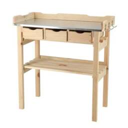 Fallen Fruits Zinc Topped 3 Drawer Potting Table - thumbnail 2