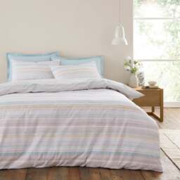 Washy Stripe Cotton TENCEL Duvet Cover & Pillowcase Set - thumbnail 1