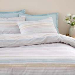 Washy Stripe Cotton TENCEL Duvet Cover & Pillowcase Set - thumbnail 2
