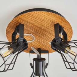 Fulton Industrial 3 Light Semi Flush Spotlight - thumbnail 3