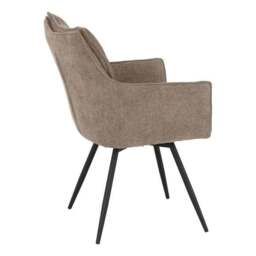 Lewis Set of 2 Carver Swivel Dining Chairs, Fabric - thumbnail 6