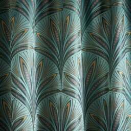Nouveau Fan Pencil Pleat Curtains - thumbnail 3