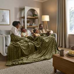 Supersize Bubble Family Fleece Throw Blanket 240cm x 280cm - thumbnail 1