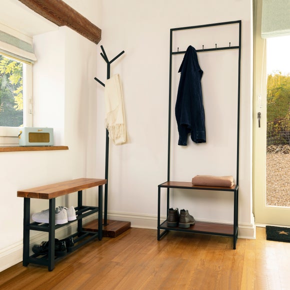 Charnwood Small Coat Rack with Shoe Tidy