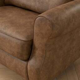 Millie Soft Faux Leather Snuggle Chair - thumbnail 4