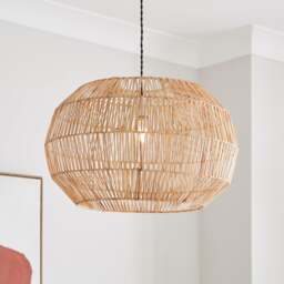 Wicker Woven Easy Fit Pendant Shade - thumbnail 1