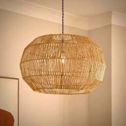 Wicker Woven Easy Fit Pendant Shade - thumbnail 2