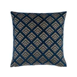 Velvet Geo Foil Navy Cushion Cover
